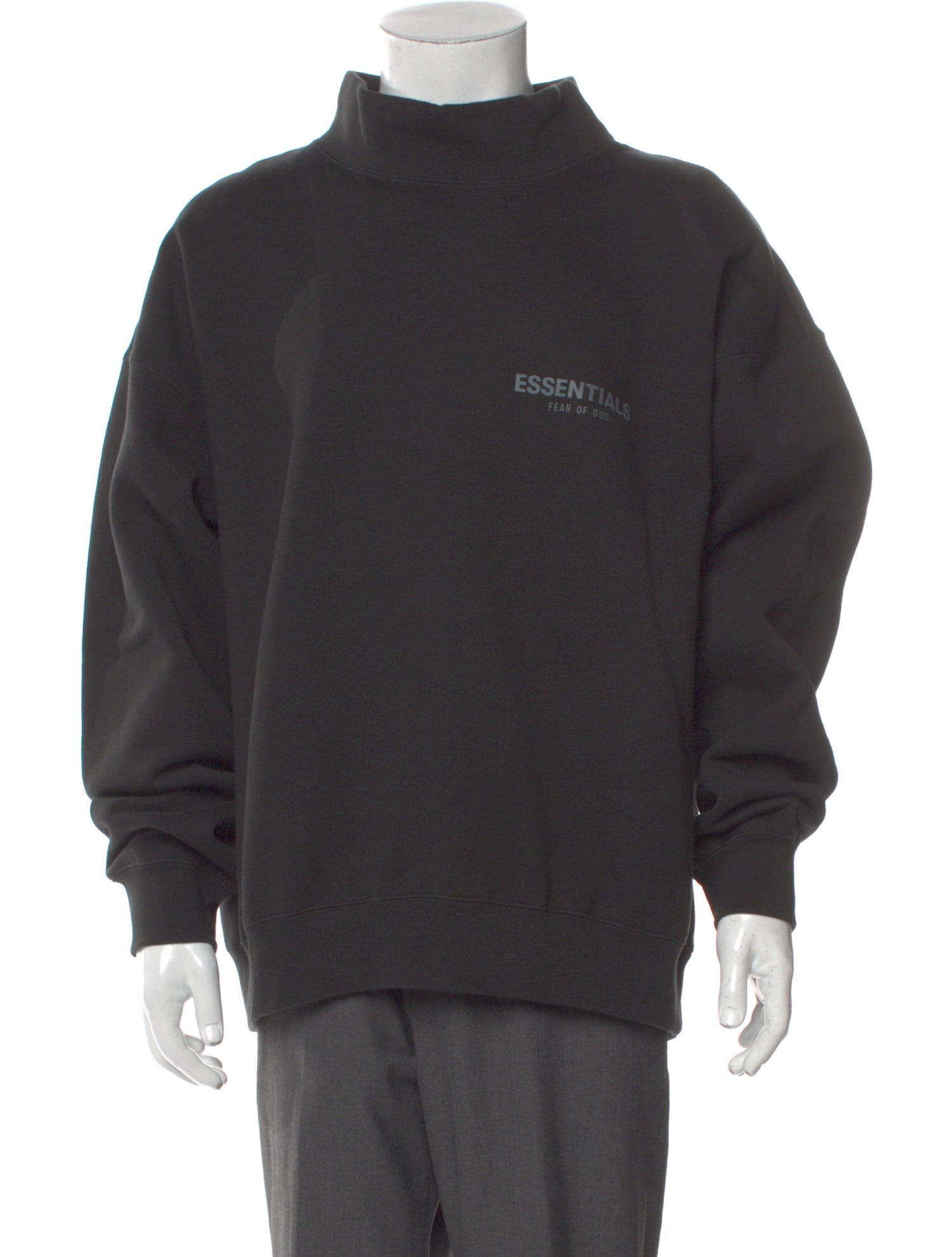 Essentials - Fear of God Graphic Print Mock Neck Sweatshirt