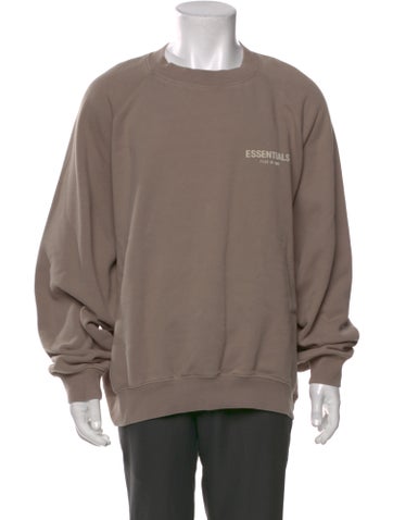 Pre-owned Essentials Graphic Print Crew Neck Sweatshirt In Neutral