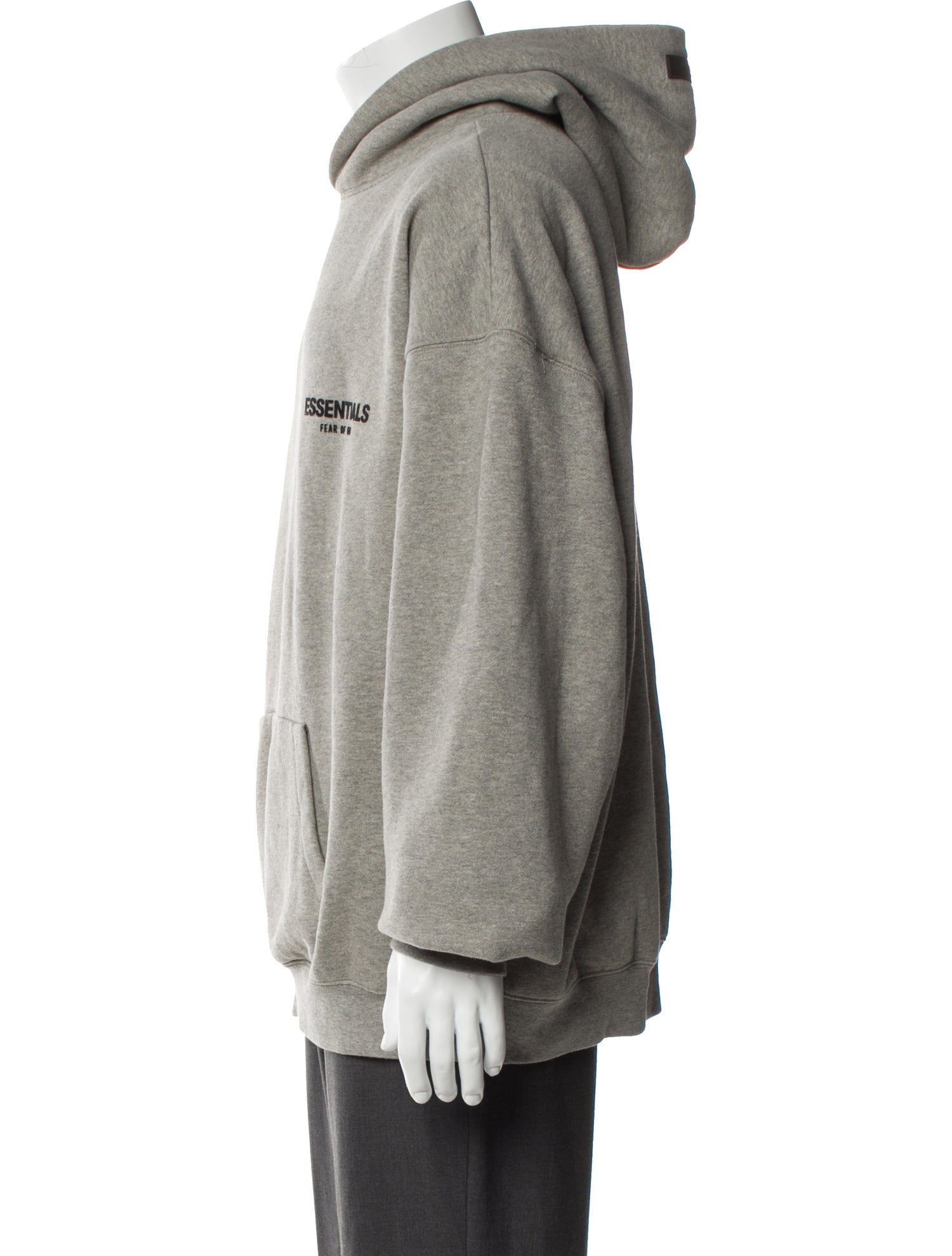 Essentials - Fear of God Graphic Print V-Neck Hoodie