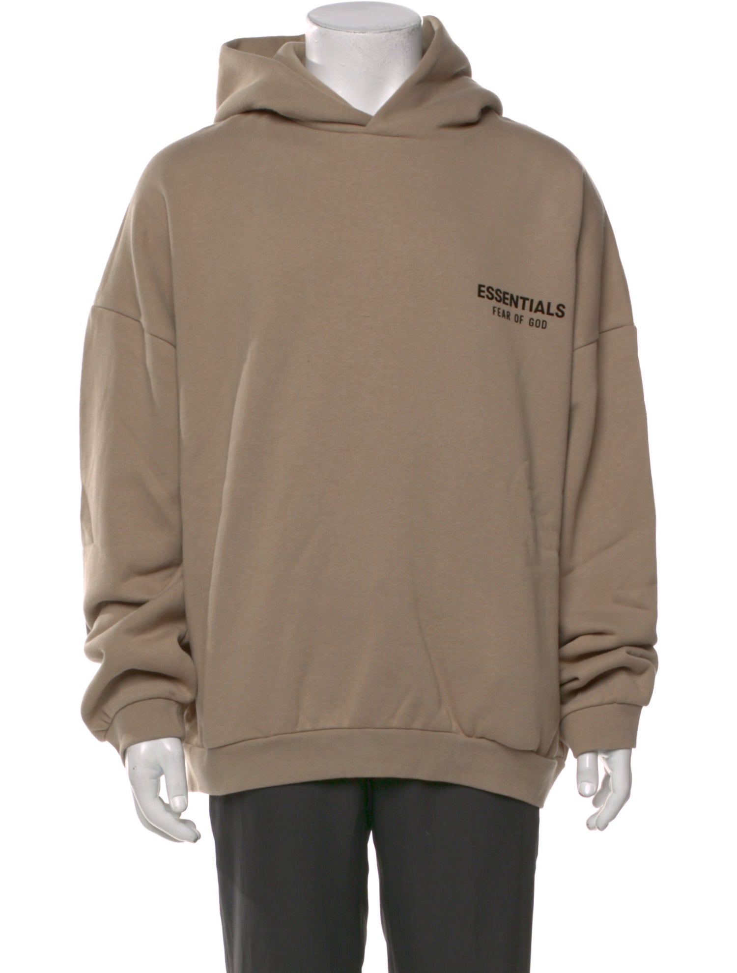 Essentials - Fear of God SSENSE Exclusive Tan Graphic Print Hoodie