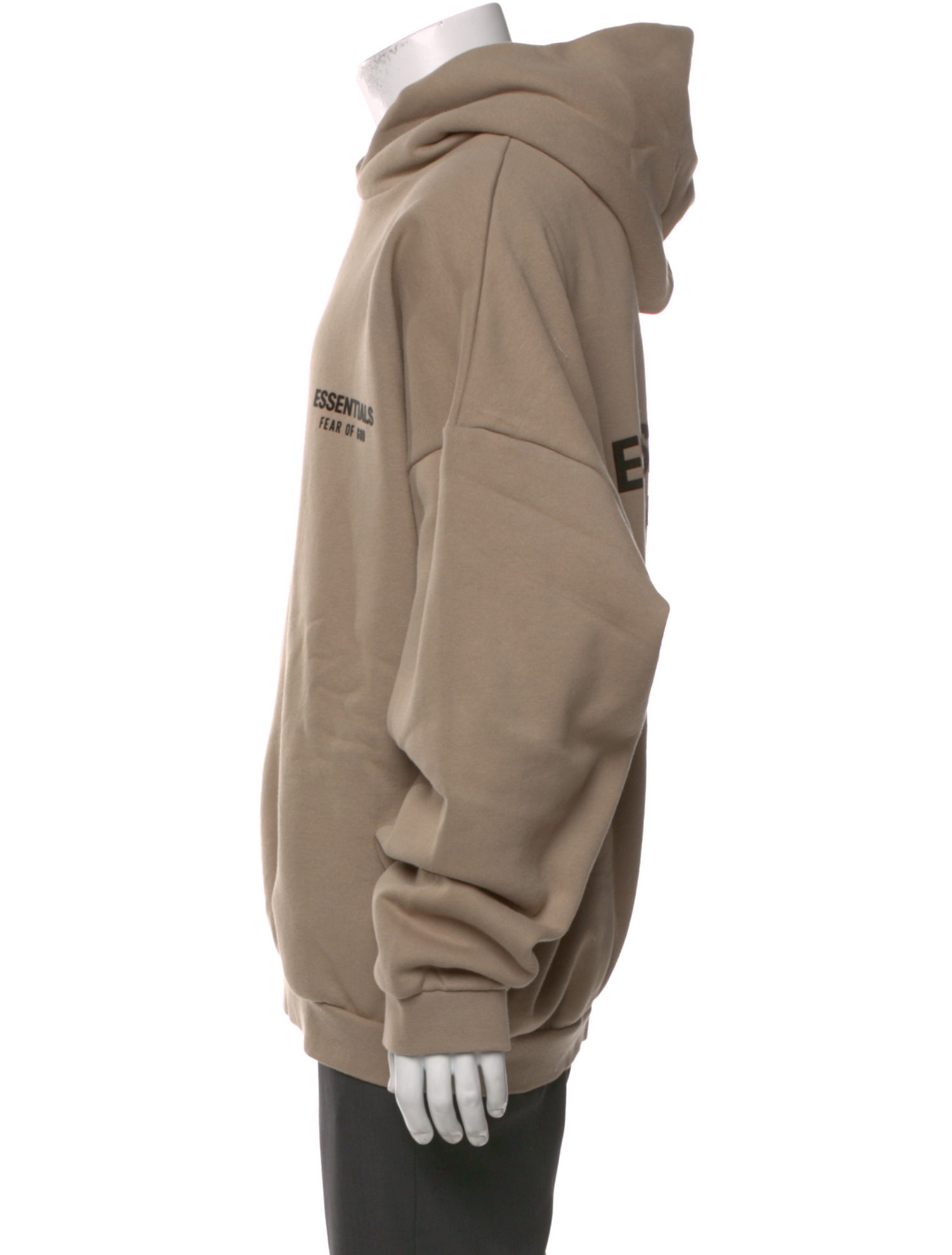 Essentials - Fear of God SSENSE Exclusive Tan Graphic Print Hoodie