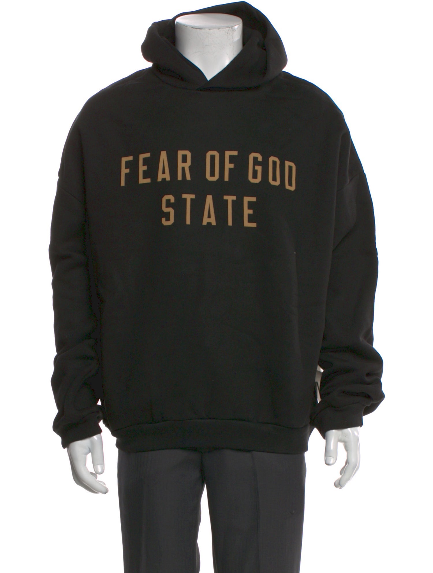 Essentials - Fear of God Graphic Print V-Neck Hoodie w/ Tags
