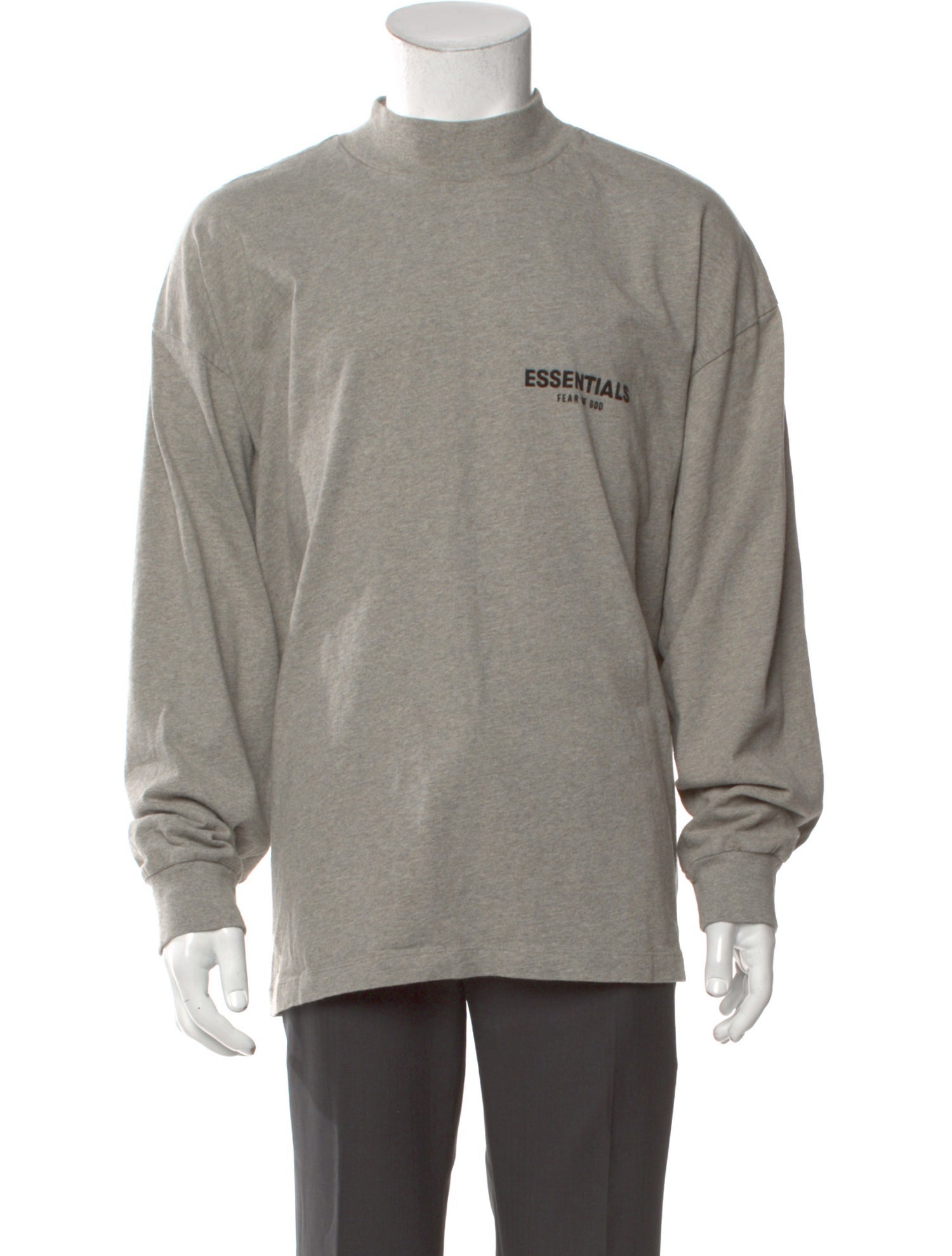 Essentials - Fear of God Graphic Print Mock Neck Sweatshirt