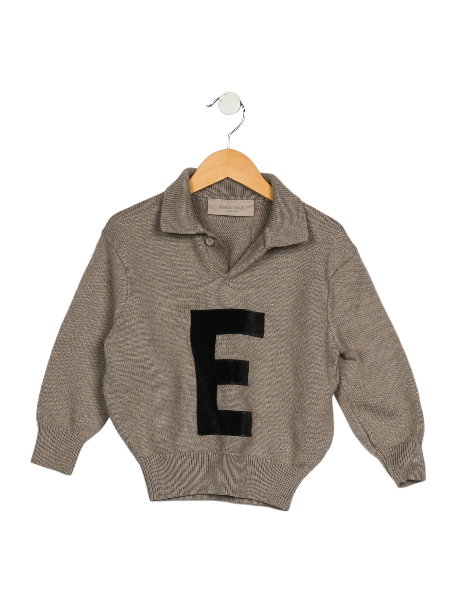 Essentials - Fear of God Green sweater with collar