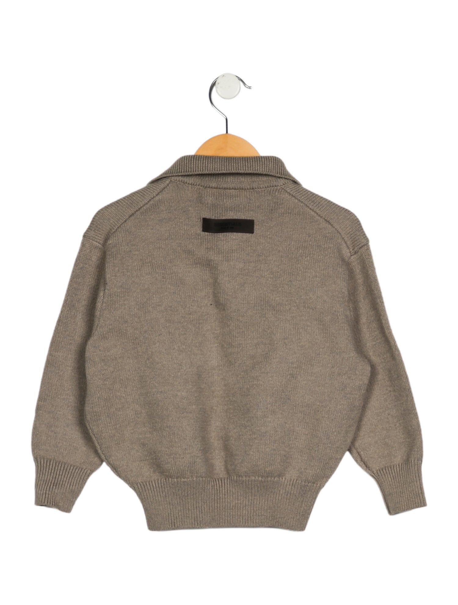 Essentials - Fear of God Green sweater with collar