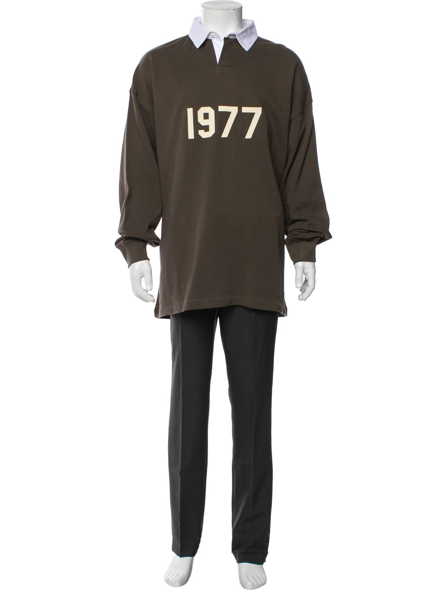 Essentials - Fear of God Graphic Print Collar Polo Shirt