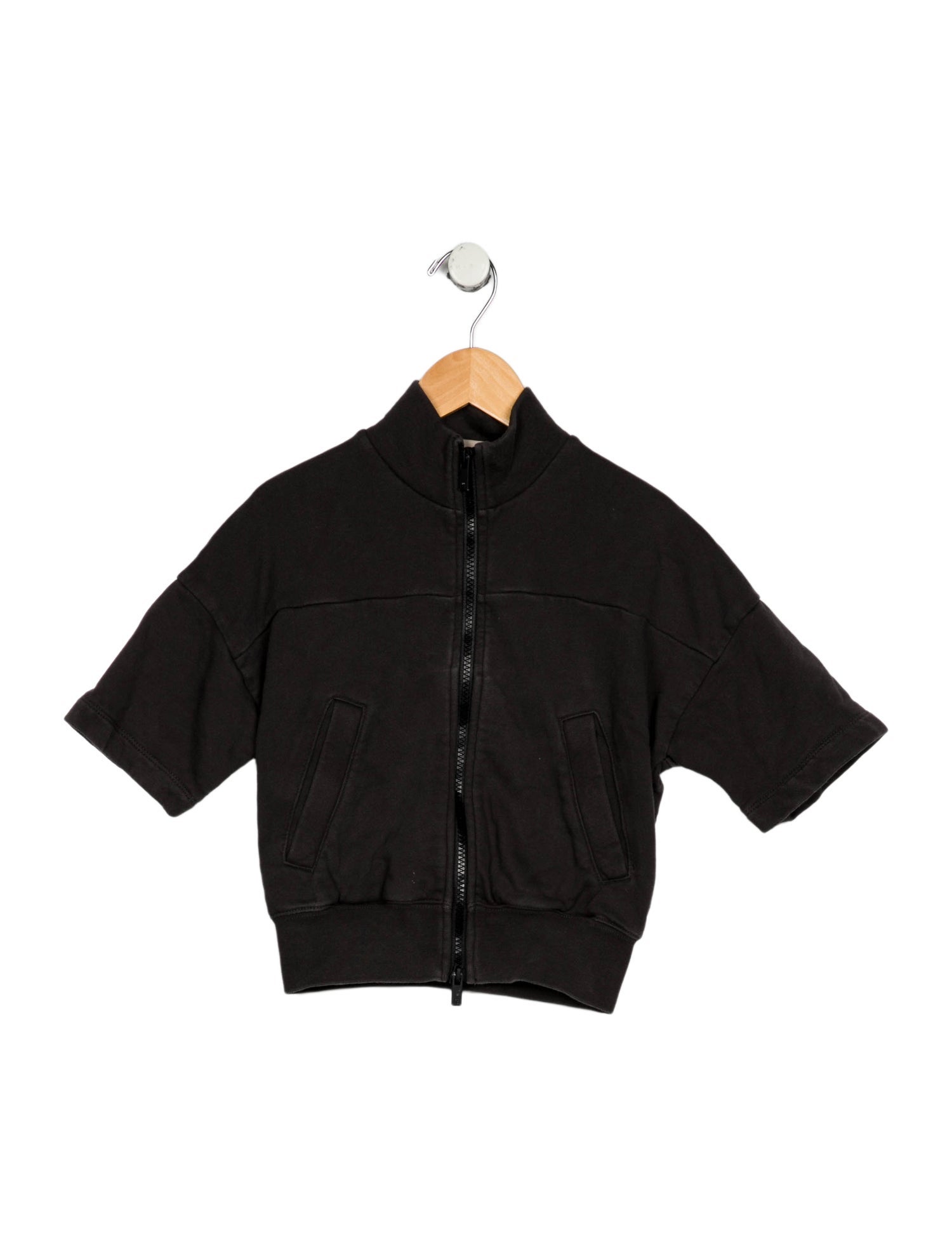 Essentials - Fear of God Cotton grey casual jacket with short sleeves and zip closure
