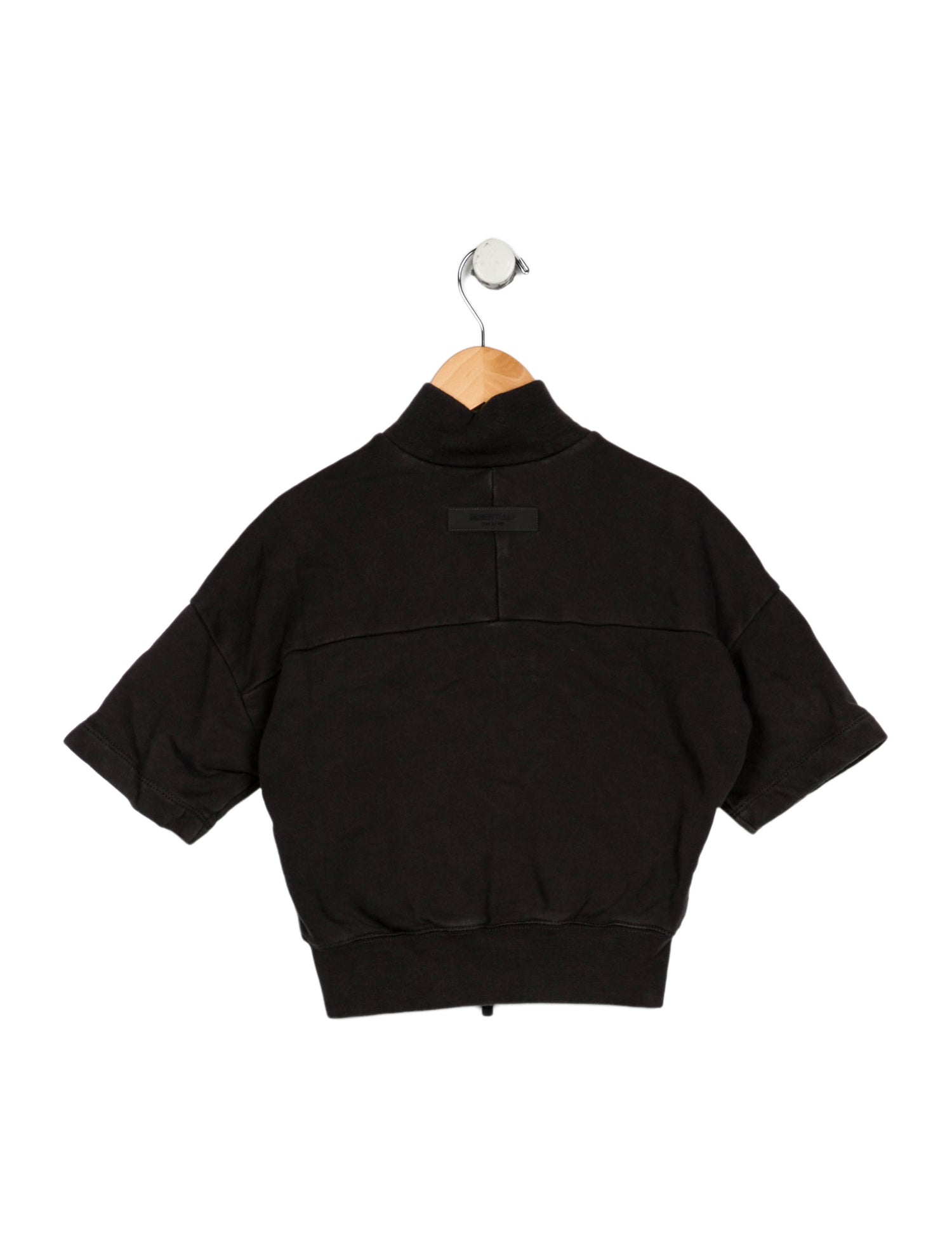 Essentials - Fear of God Cotton grey casual jacket with short sleeves and zip closure