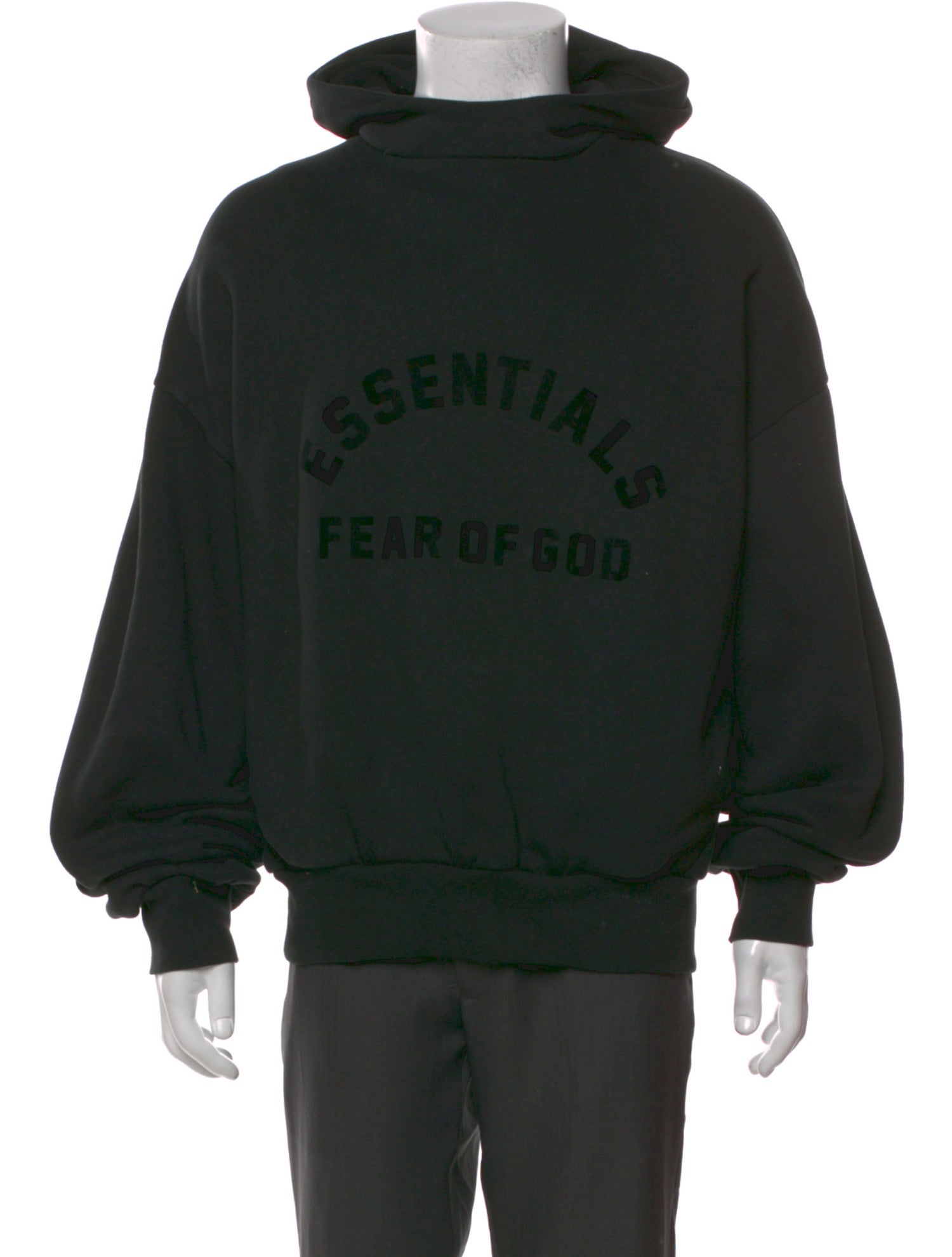 Essentials - Fear of God Graphic Print Mock Neck Hoodie