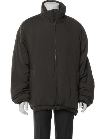 Pre-owned Essentials Puffer Coat In Green