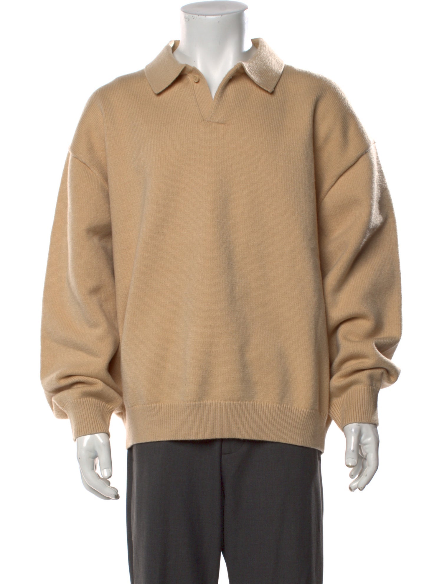 Essentials - Fear of God Collar Long Sleeve Polo Sweater