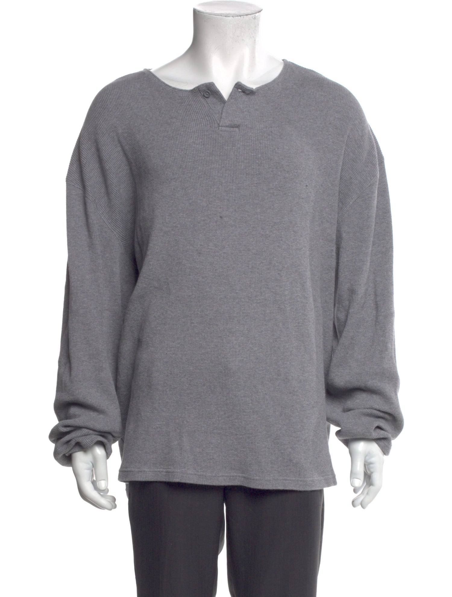 Essentials - Fear of God V-Neck Long Sleeve Henley