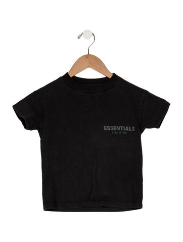 Pre-owned Essentials Babies' Boys Solid T-shirt In Black