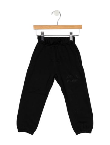 Pre-owned Essentials Babies' Toddler Boys Branded Pattern Printed Sweatpants In Black