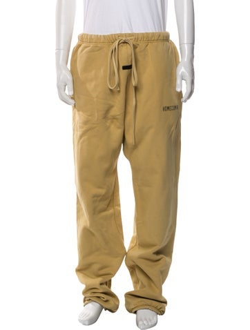 Pre-owned Essentials Lounge Bottoms In Yellow