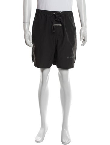 Pre-owned Essentials Jogger Shorts In Black