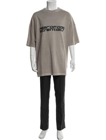 Pre-owned Essentials Graphic Print Crew Neck T-shirt In Neutrals