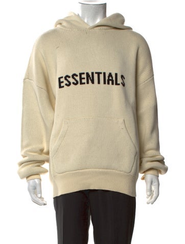 Pre-owned Essentials Graphic Print Crew Neck Pullover In Neutrals