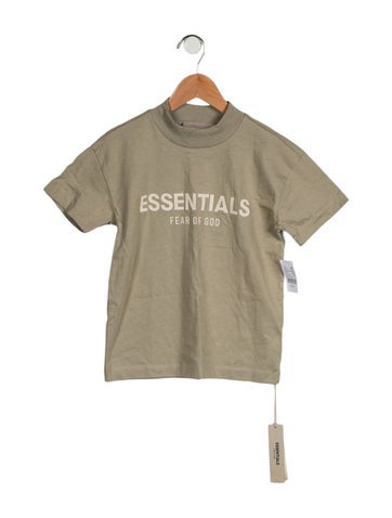 Pre-owned Essentials Kids Boys' Logo Print T-shirt In Green