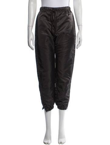 Pre-owned Essentials Nylon Straight Leg Pants In Brown
