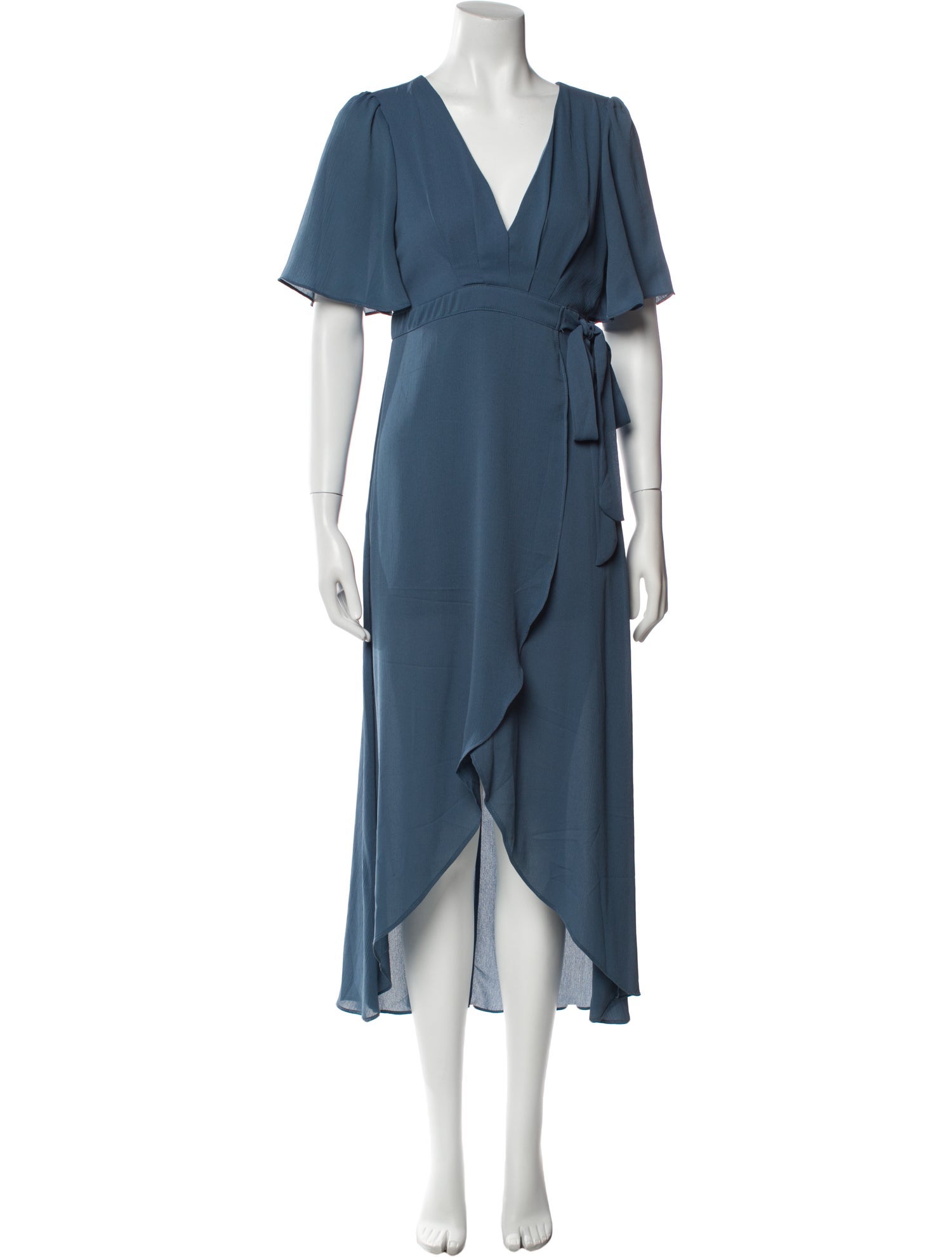 ÉSS THE LABEL V-Neck Long Dress