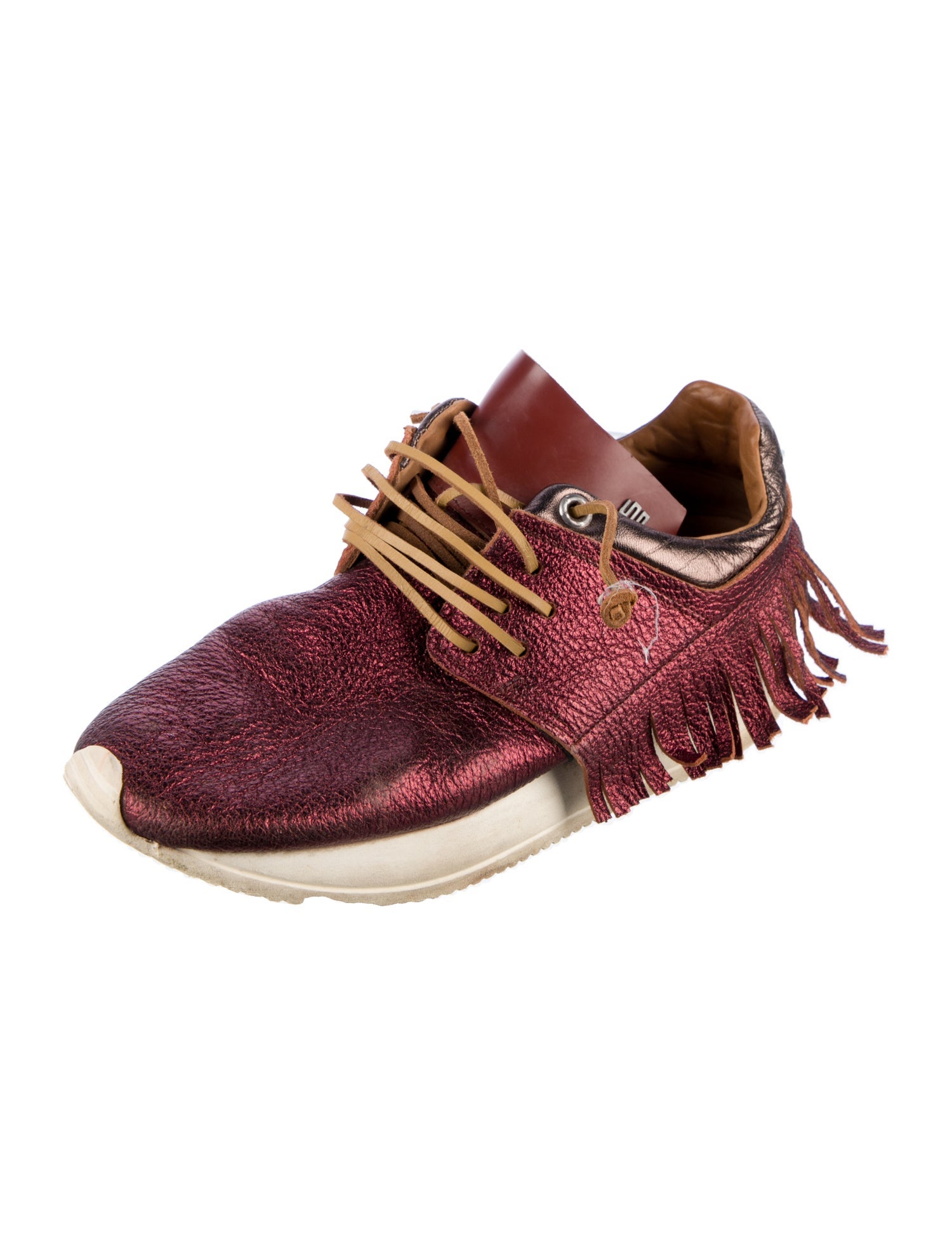 ESSEutESSE Leather Printed Sneakers