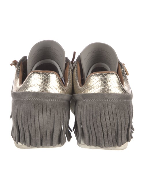 ESSEutESSE Suede Fringe Trim Accent Sneakers