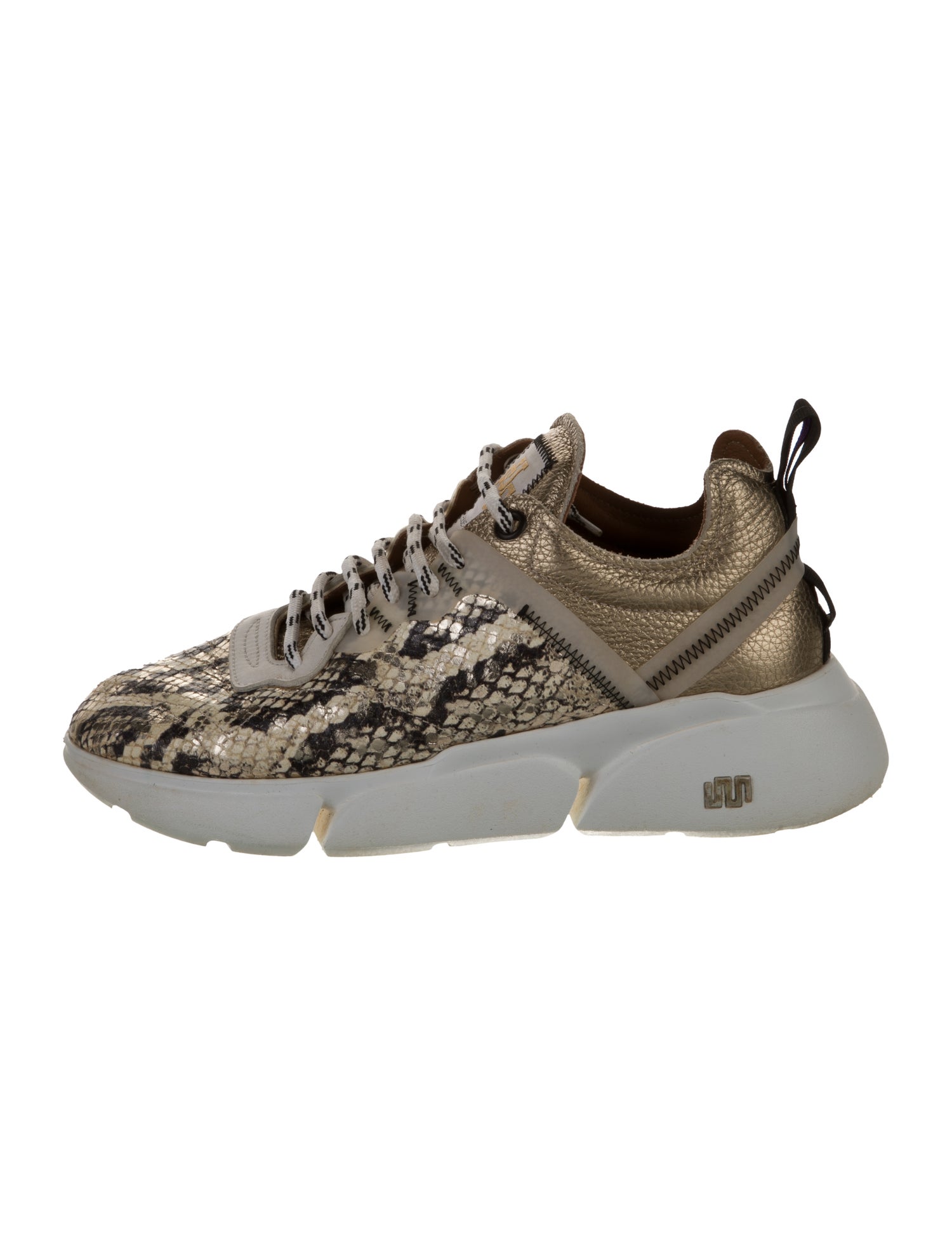 ESSEutESSE Leather Printed Sneakers