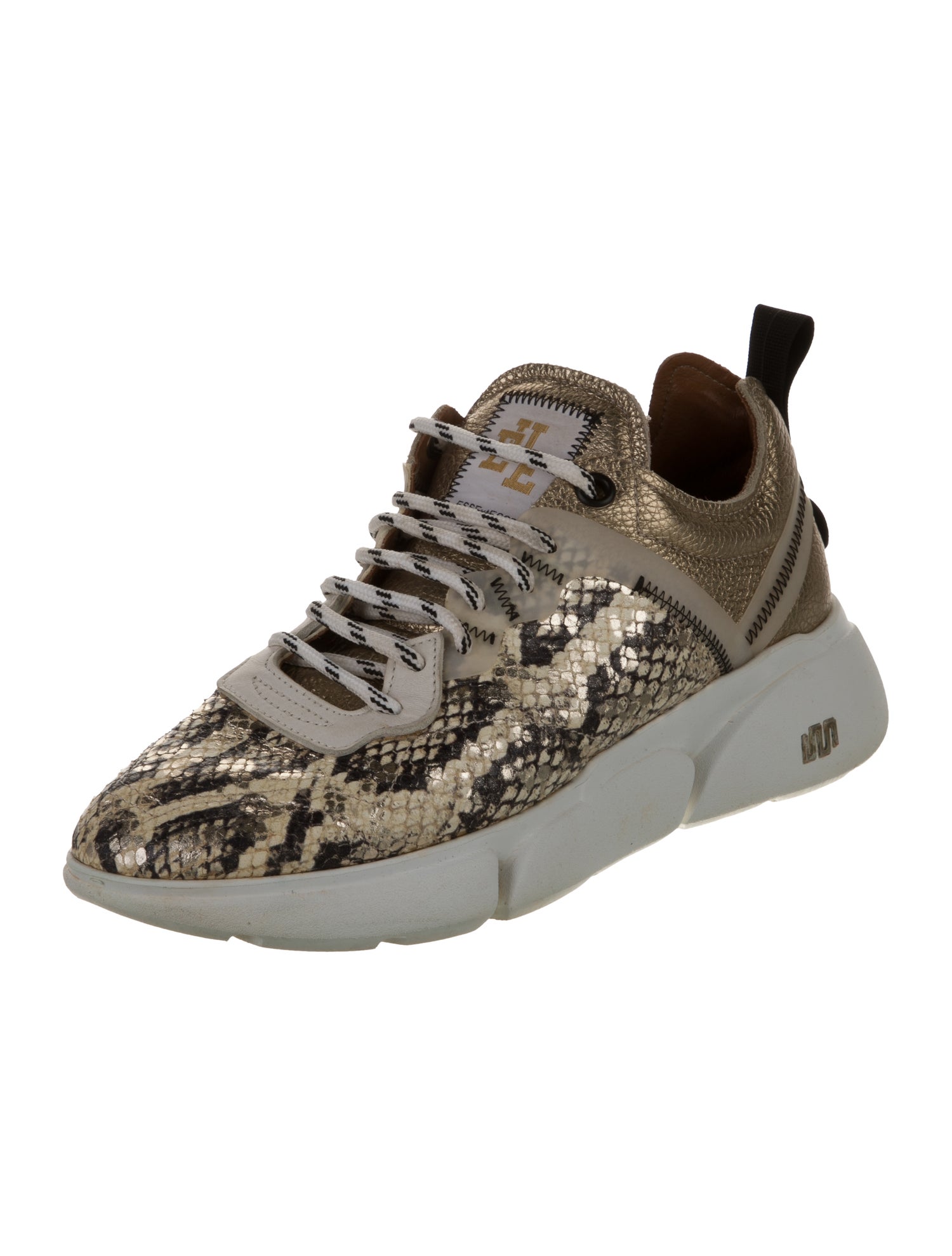 ESSEutESSE Leather Printed Sneakers
