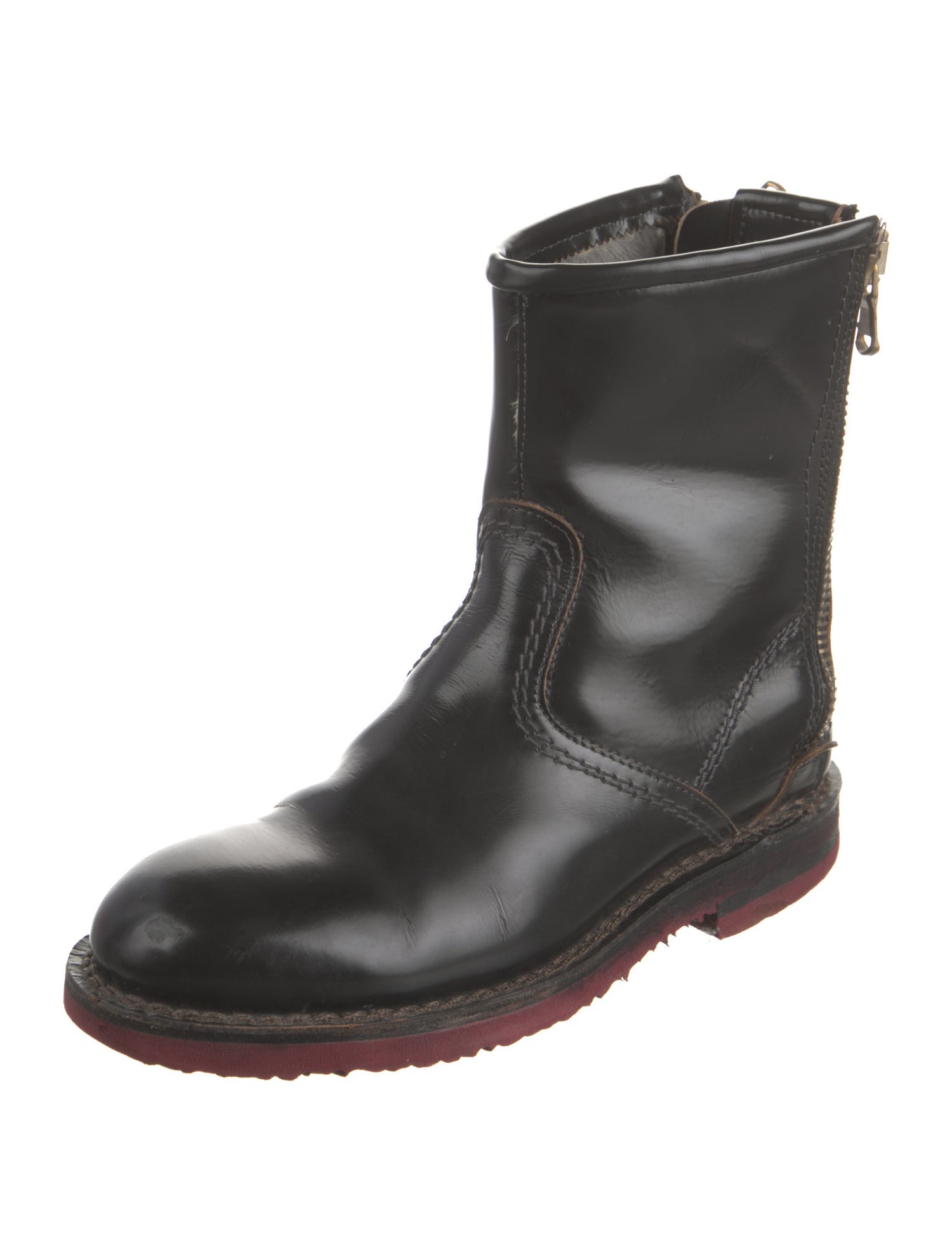 ESSEutESSE Leather Moto Boots