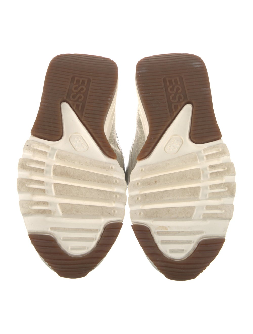 ESSEutESSE Leather Colorblock Pattern Sneakers - image 5