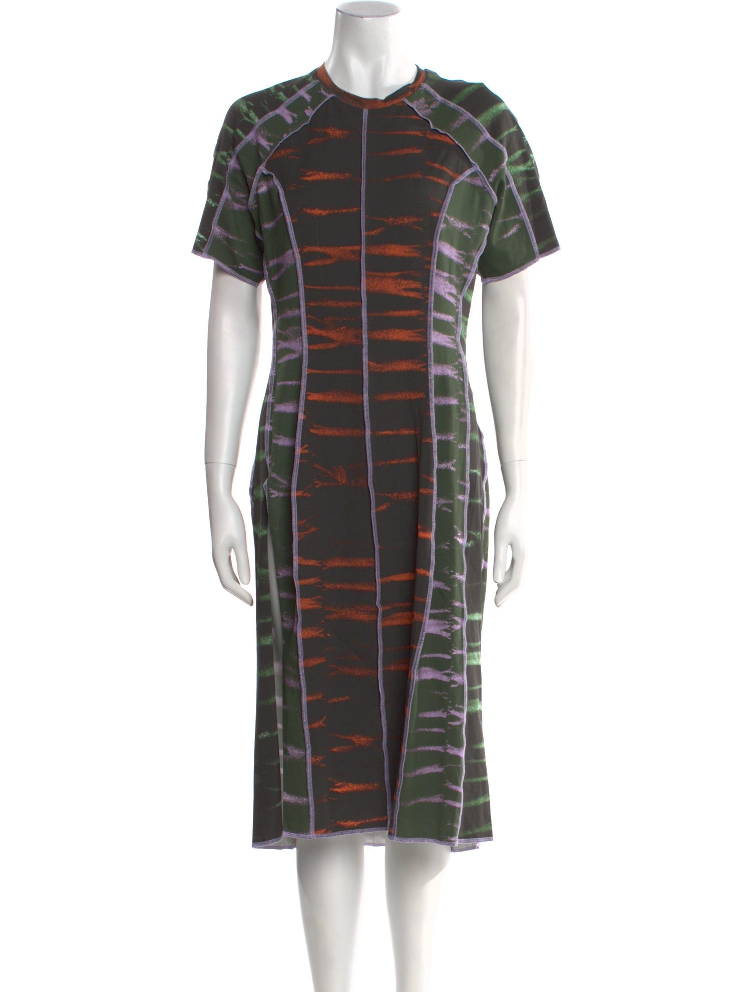 Ester Manas Plaid Print Midi Length Dress