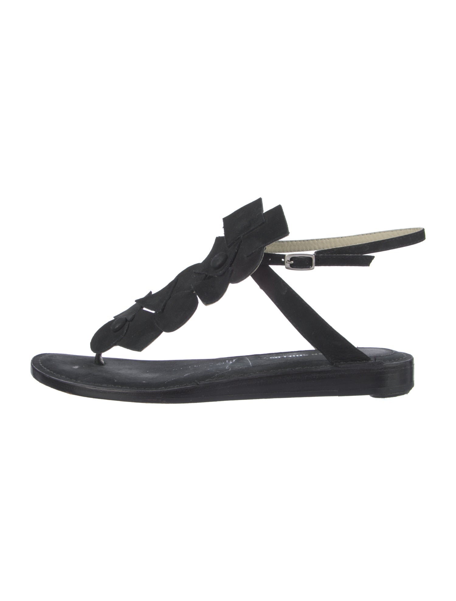 Eileen Shields x Zero+Maria Cornejo Leather Slingback Sandals