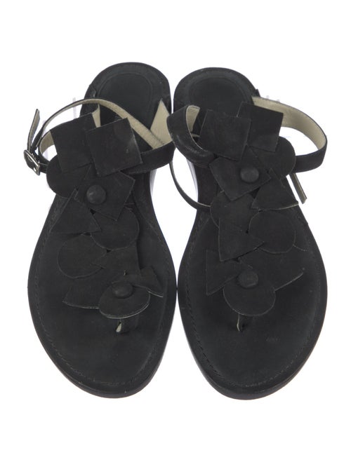 Eileen Shields x Zero+Maria Cornejo Leather Slingback Sandals