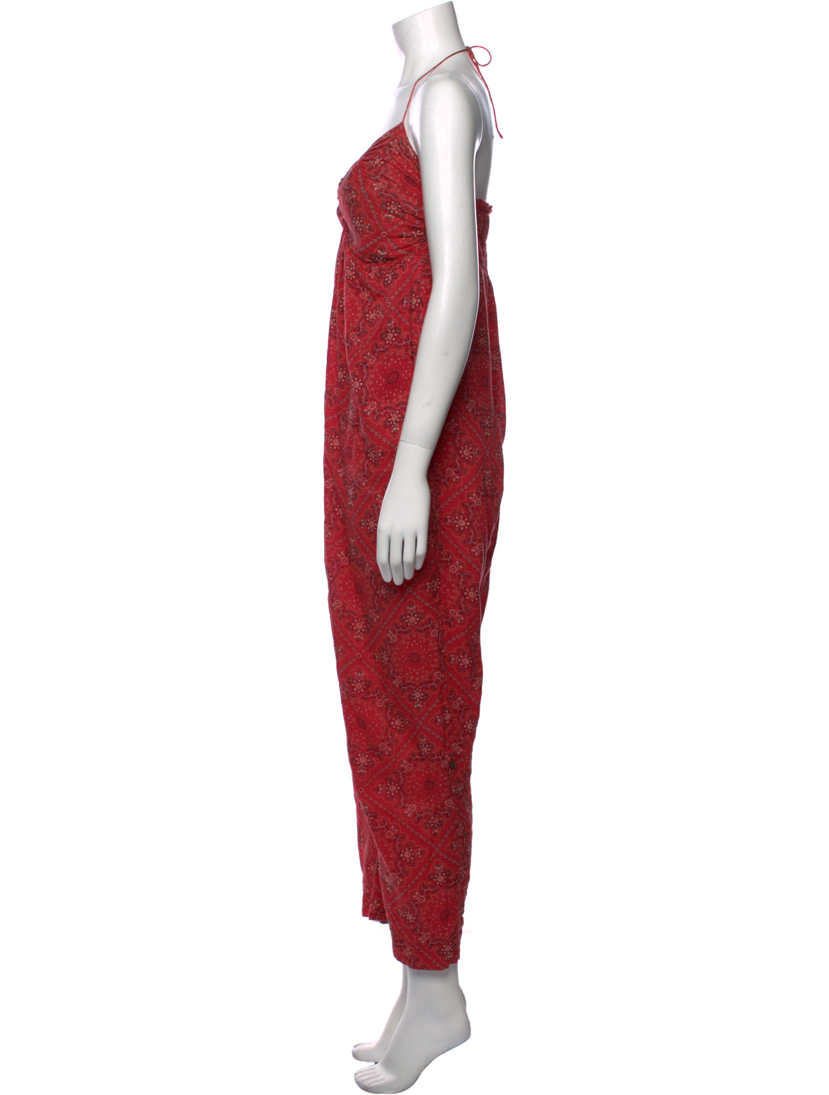 Étoile Isabel Marant Printed V-Neck Jumpsuit