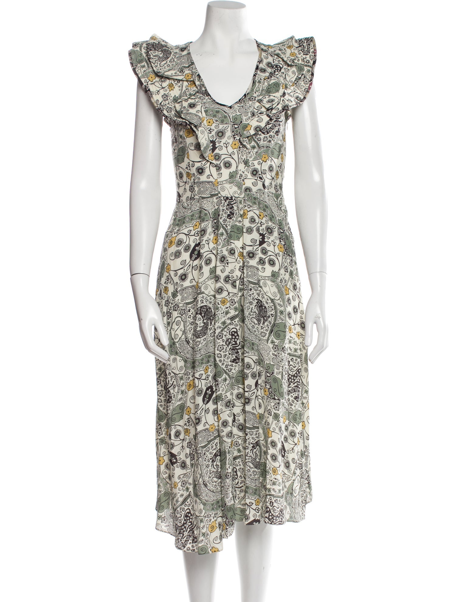 Étoile Isabel Marant Floral Print Midi Length Dress