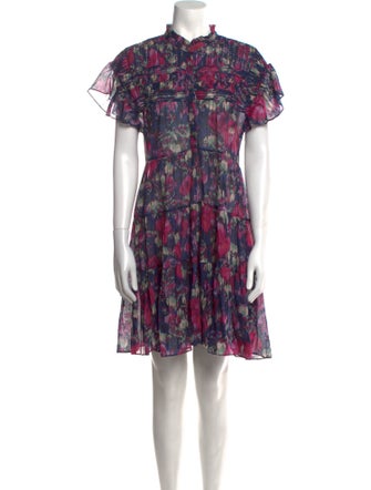 Étoile Isabel Marant Floral Print Knee-Length Dress