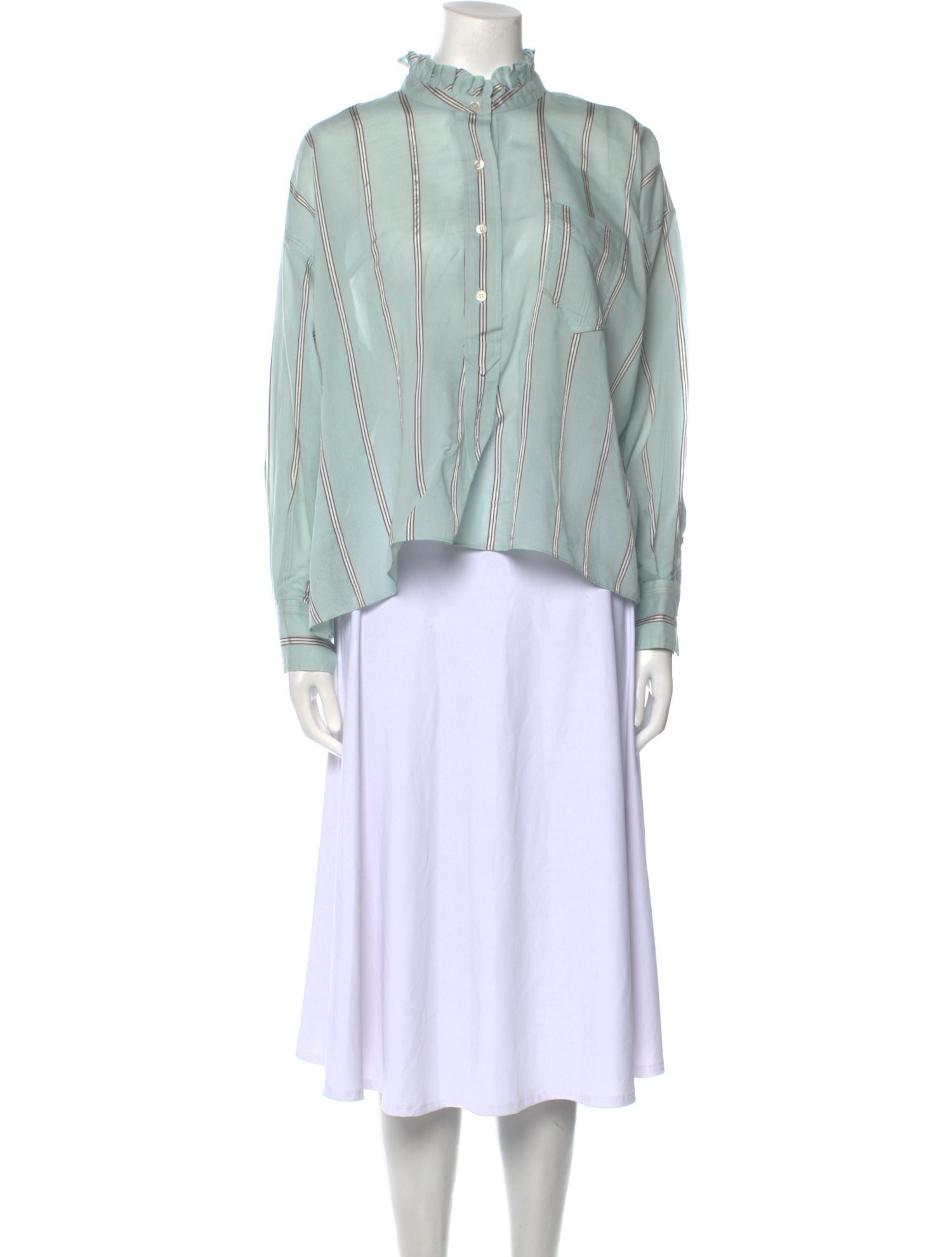 Étoile Isabel Marant Striped Mock Neck Tunic