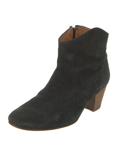 Étoile Isabel Marant Suede Colorblock Pattern Western Boots