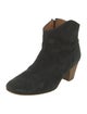 Étoile Isabel Marant Suede Colorblock Pattern Western Boots