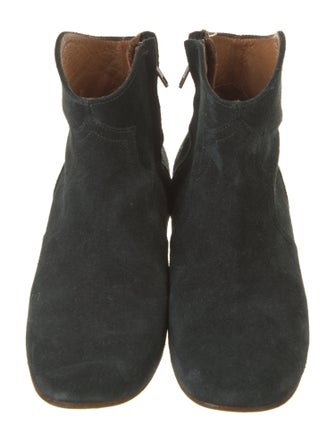 Étoile Isabel Marant Suede Colorblock Pattern Western Boots