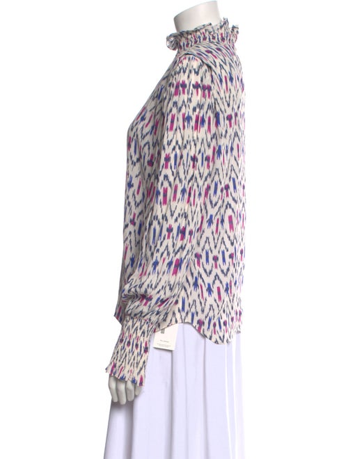 Étoile Isabel Marant Printed Mock Neck Blouse