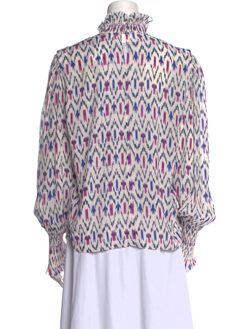 Étoile Isabel Marant Printed Mock Neck Blouse