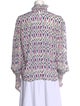 Étoile Isabel Marant Printed Mock Neck Blouse