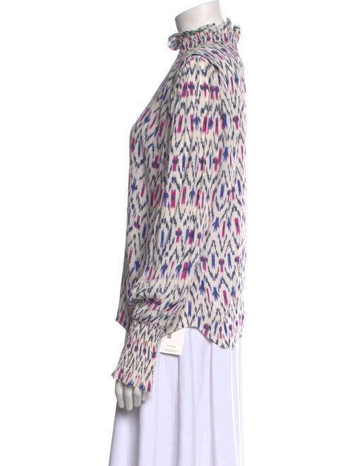 Étoile Isabel Marant Printed Mock Neck Blouse