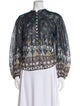 Étoile Isabel Marant Printed Mock Neck Blouse