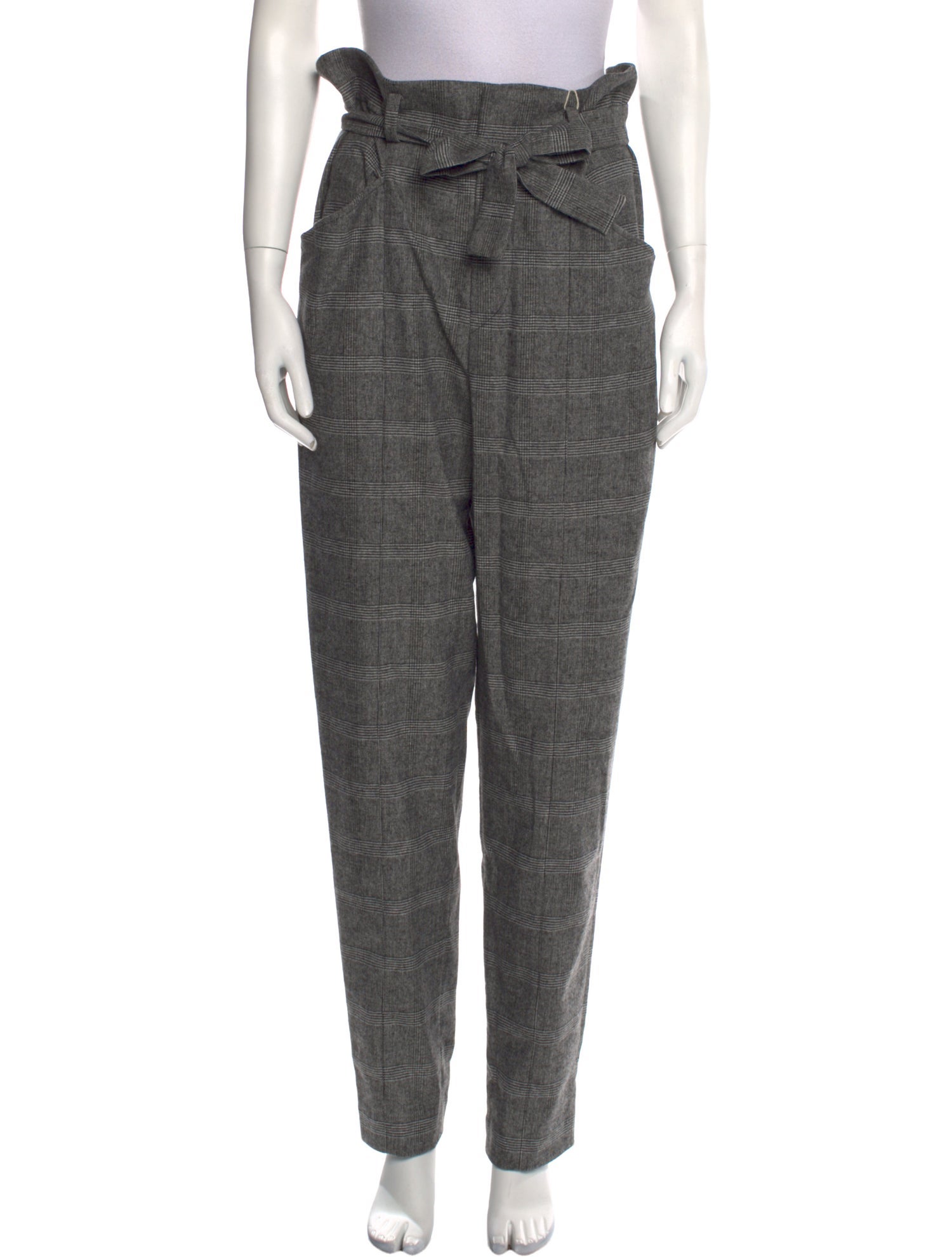 Étoile Isabel Marant Plaid Print Straight Leg Pants