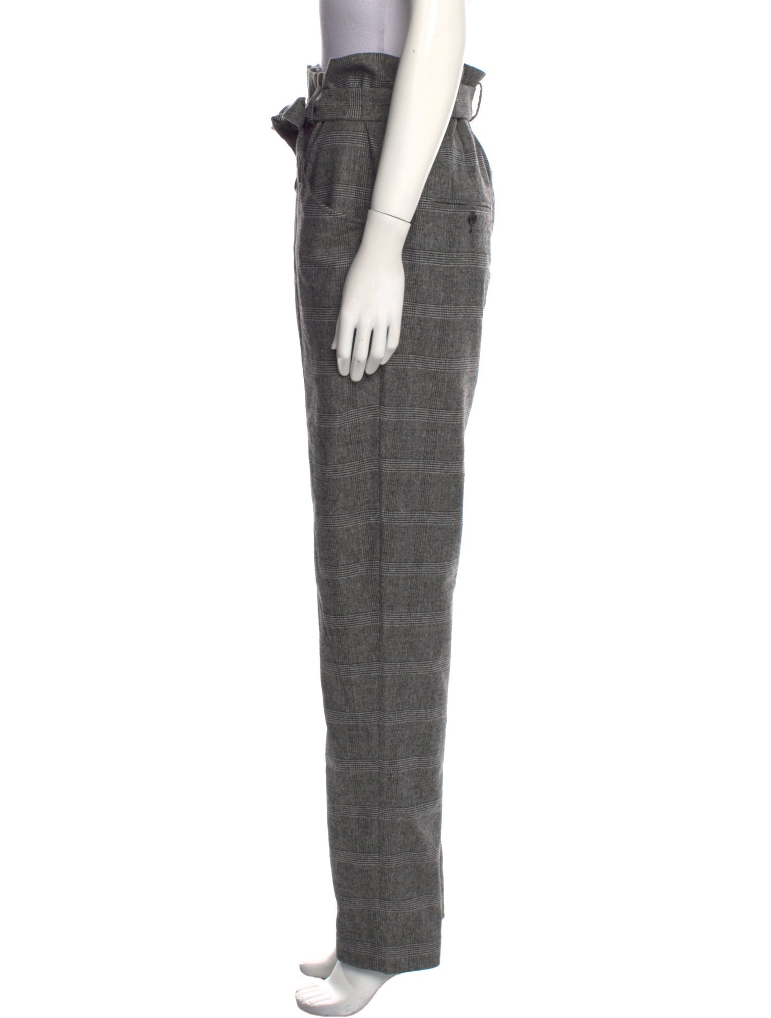 Étoile Isabel Marant Plaid Print Straight Leg Pants