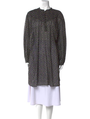 Étoile Isabel Marant Tops Printed Crew Neck Tunic Us6, Fr38 | M