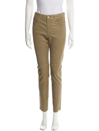 Étoile Isabel Marant Lamb Leather Skinny Leg Pants